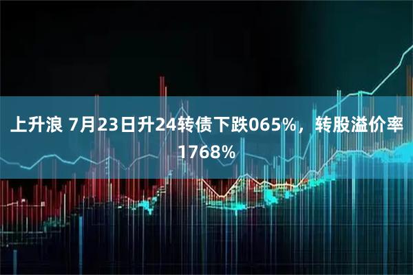 上升浪 7月23日升24转债下跌065%,转股溢价率1768%