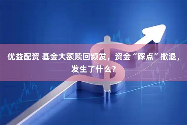 优益配资 基金大额赎回频发,资金“踩点”撤退,发生了什么?